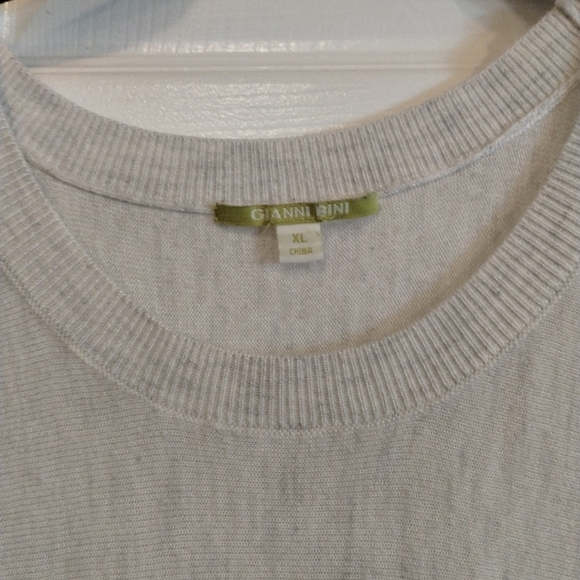 Gianni Bini wool blend white stone embellished sweater - Picture 8 of 8